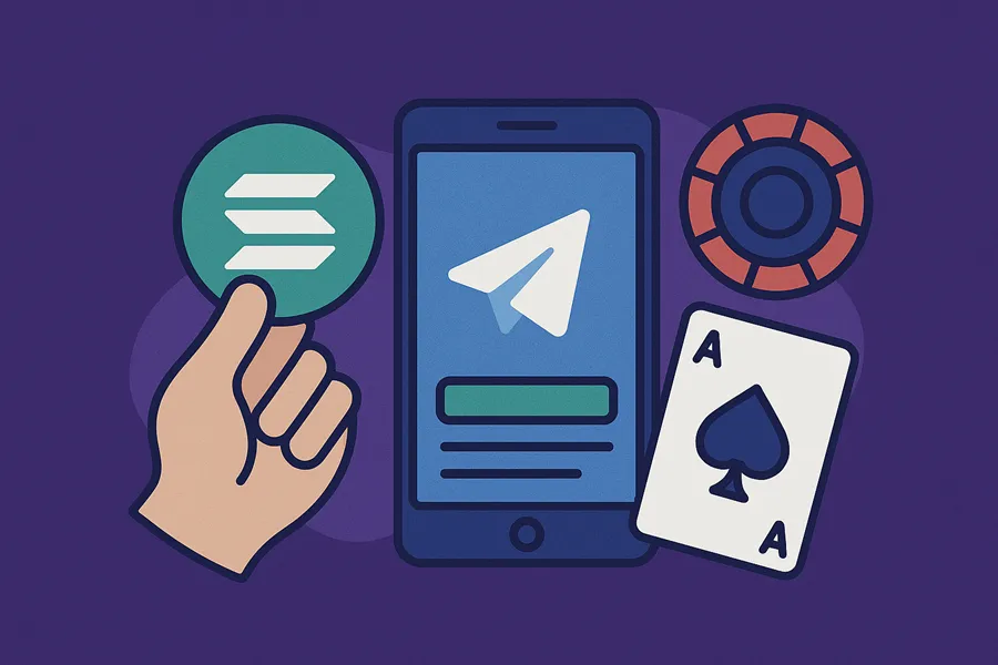 Як використовувати SOL у Telegram-казино
