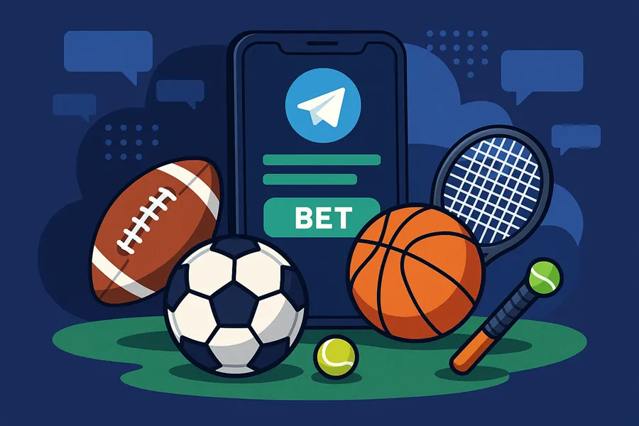 Популярні види спорту та ринки ставок у Telegram