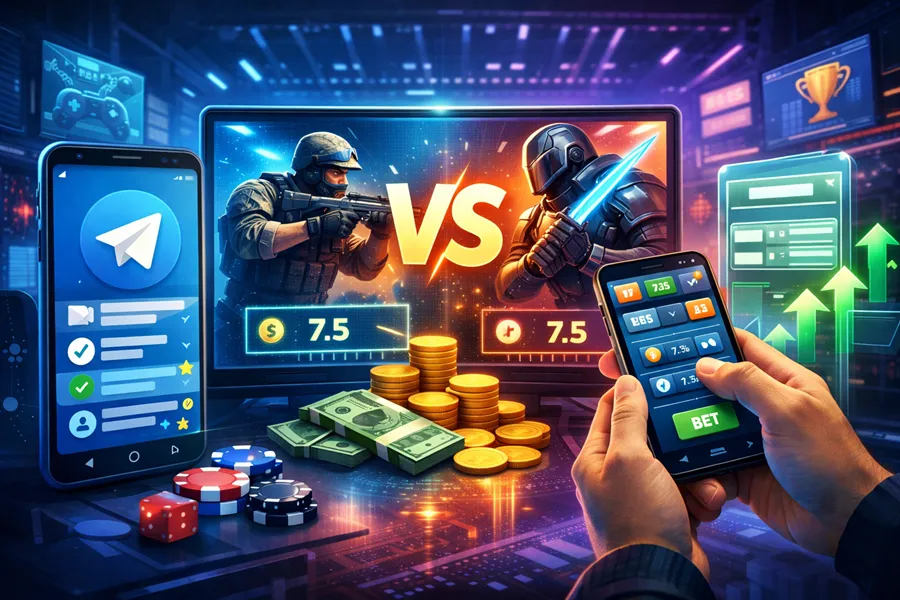 Як працюють ставки на кіберспорт у Telegram
