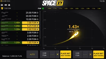 Space XY by BGaming